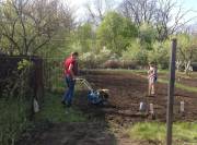 Вскапывание Воронеж, мы вскапываем огород мотоблоком в Воронеже