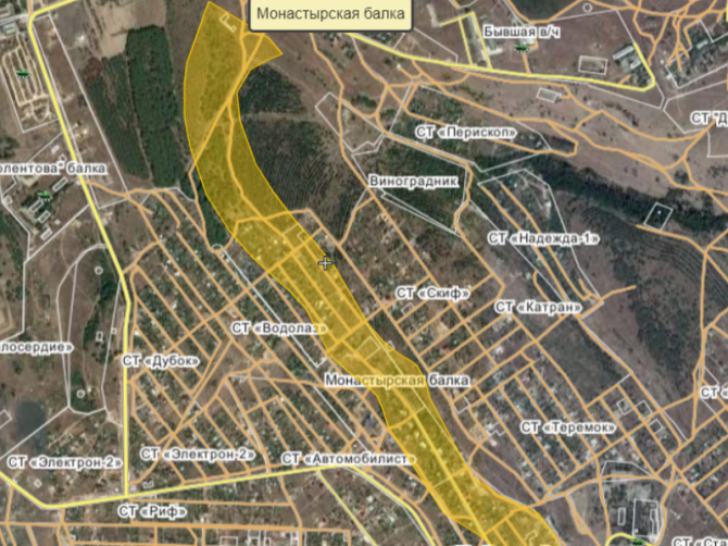 Монастырская балка. Монастырская балка Курск. Балка Монастырская старый Крым. Ст водолаз Севастополь на карте.