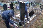 Благоустройство могилы на кладбище в Отрадном Воронежской области установка памятников и благоустрой